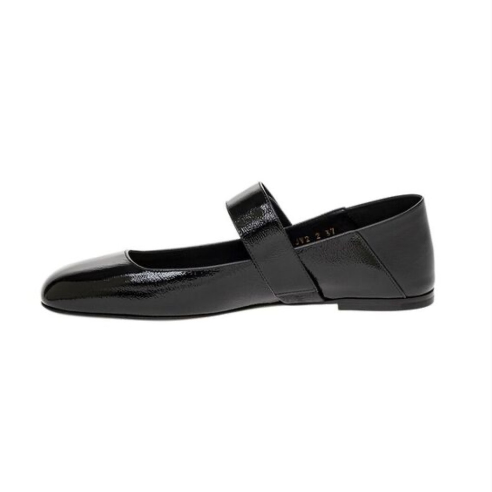 VALENTINO GARAVANI - VLOGO MARY JANE PATENT LEATHER BALLERINA FLAT - Picture 2 of 7